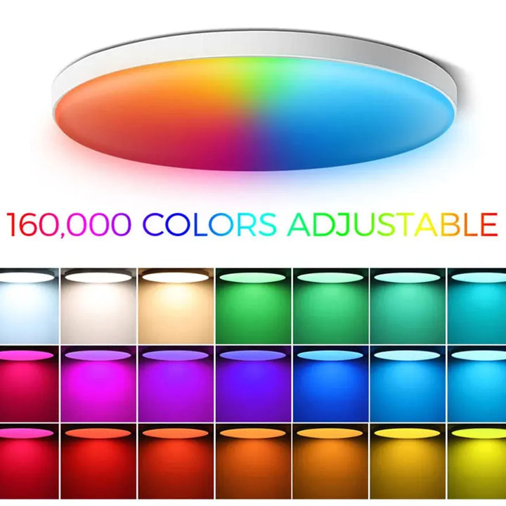 Tuya Smart WiFi Ceiling Light 24W 220V RGB Circular Ambient Lamp APP Control Work With Alexa Google Home For Bedroom Home Decor