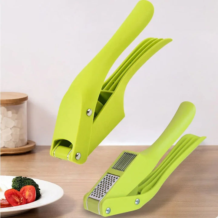 2-in-1 Multifunctional Garlic Press for Pressing Mash Garlic and Sliced Garlic,Vegetable Squeezer Kitchen Accessories마늘다지기