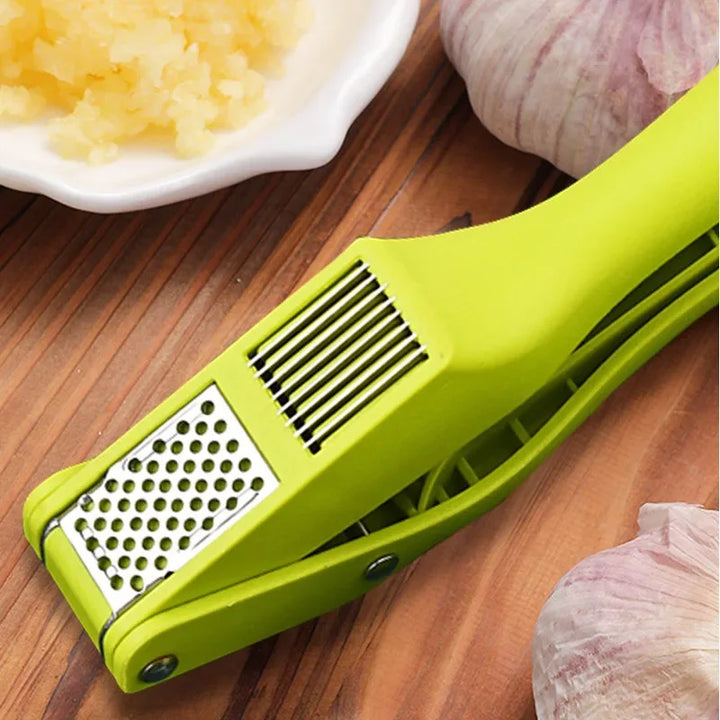 2-in-1 Multifunctional Garlic Press for Pressing Mash Garlic and Sliced Garlic,Vegetable Squeezer Kitchen Accessories마늘다지기