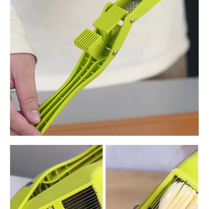 2-in-1 Multifunctional Garlic Press for Pressing Mash Garlic and Sliced Garlic,Vegetable Squeezer Kitchen Accessories마늘다지기