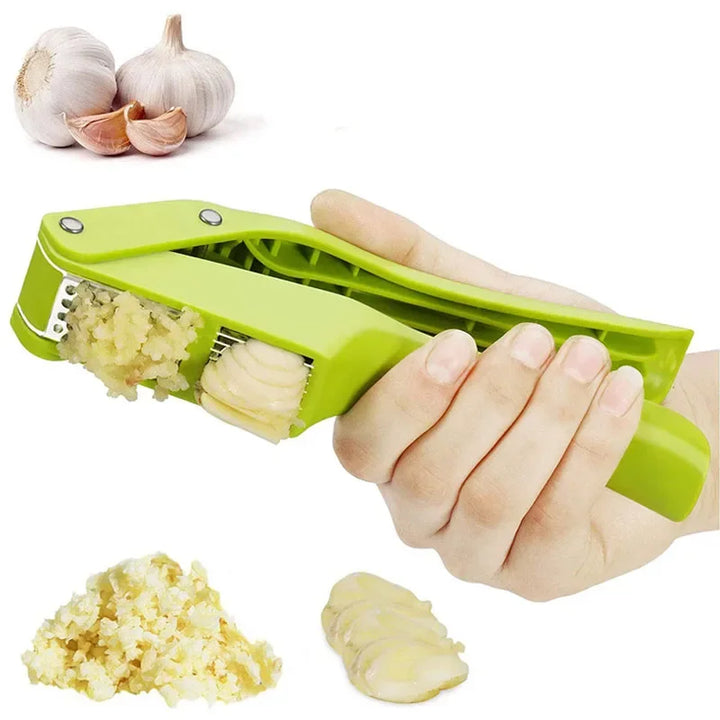 2-in-1 Multifunctional Garlic Press for Pressing Mash Garlic and Sliced Garlic,Vegetable Squeezer Kitchen Accessories마늘다지기